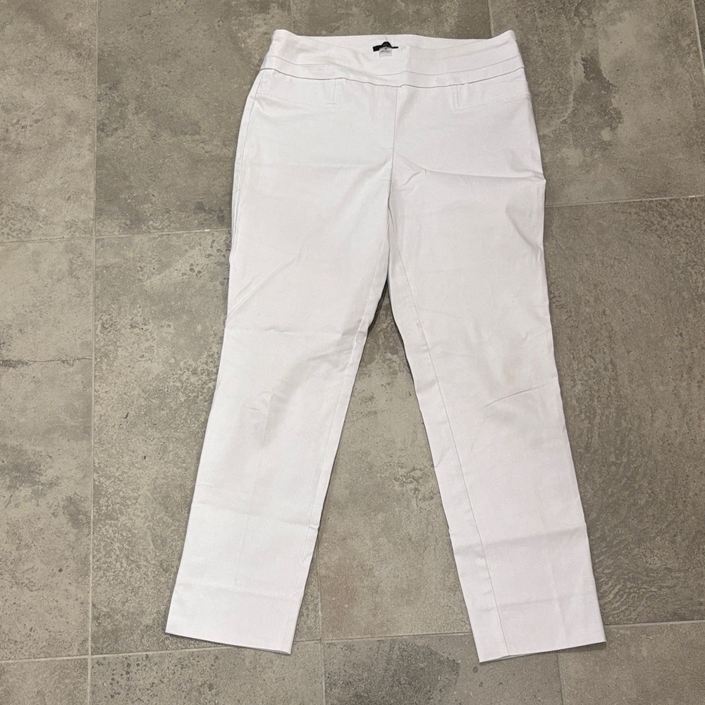Renuar Women's Crisp White Straight Leg Pants